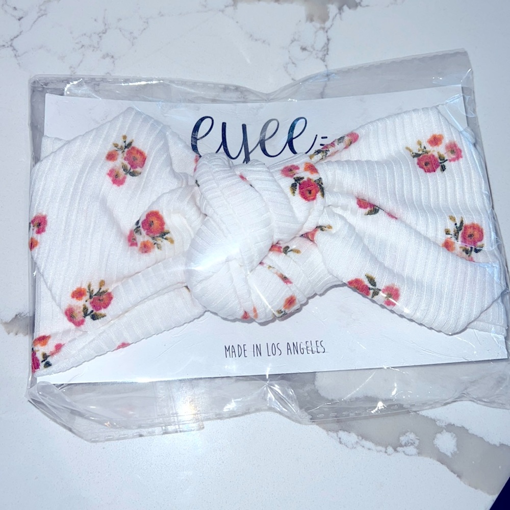 Top Knot Floral Headband